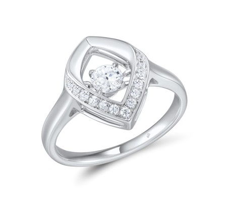 Sterling Silver Ring White Cubic Zirconia (R310002WCZSL925)