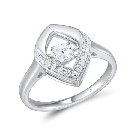 Sterling Silver Ring White Cubic Zirconia (R310002WCZSL925)