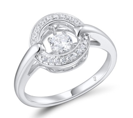 Sterling Silver Ring White Cubic Zirconia (R310005WCZSL925)