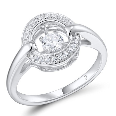 Sterling Silver Ring White Cubic Zirconia (R310005WCZSL925)