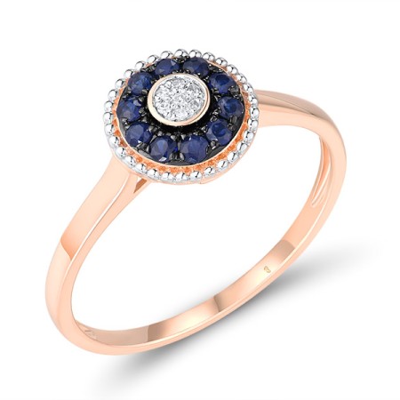 14KRWB Ring Blue Sapphire,Diamond (R310132SAP14KRWB)