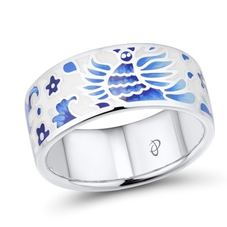 Sterling Silver Ring Enamel (R310140ENA1SL925)