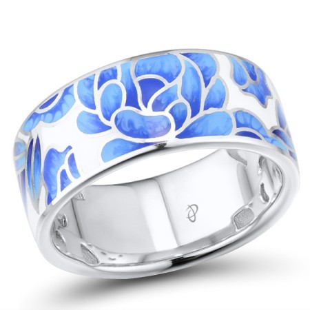 Sterling Silver Ring Enamel (R310149ENA1SL925) - US 6
