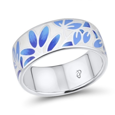 Sterling Silver Ring Enamel (R310155ENA1SL925)