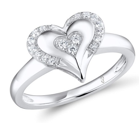 Sterling Silver Ring White Cubic Zirconia (R310234WCZSL925)