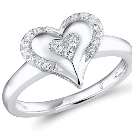 Sterling Silver Ring White Cubic Zirconia (R310234WCZSL925)