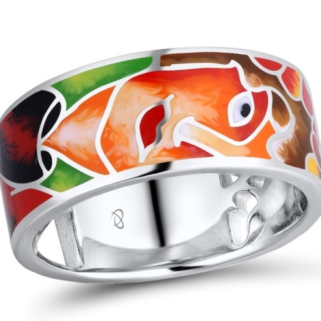 Sterling Silver Ring Enamel (R310452ENASL925)