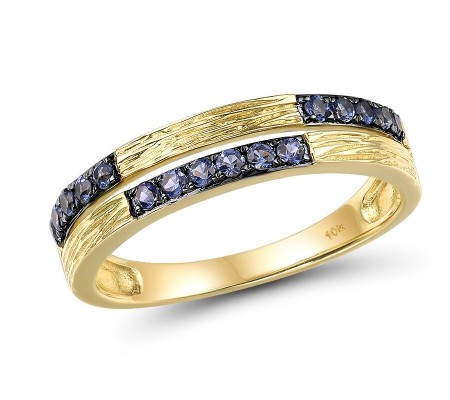 10KYB Ring Created Sapphire (R310517CRS10KYB)