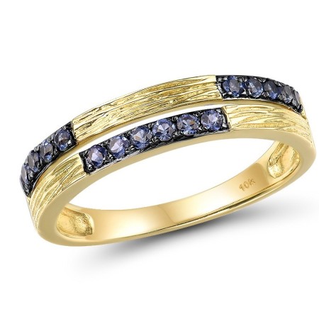 10KYB Ring Created Sapphire (R310517CRS10KYB)