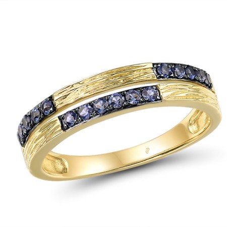 14KYB Ring Created Sapphire (R310517CRS14KYB)