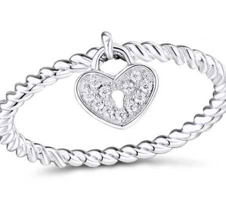 Sterling Silver Ring White Cubic Zirconia (R310765WCZSL925)