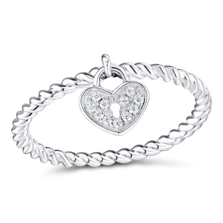 Sterling Silver Ring White Cubic Zirconia (R310765WCZSL925)