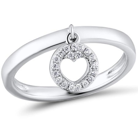 Sterling Silver Ring White Cubic Zirconia (R310766WCZSL925)