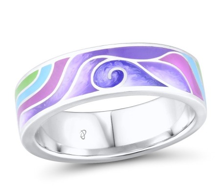 Sterling Silver Ring Enamel (R310822ENASL925)