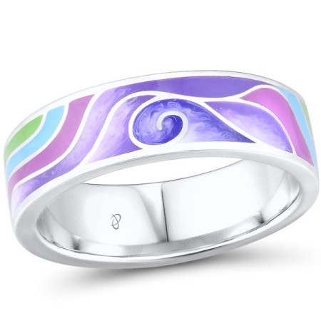 Sterling Silver Ring Enamel (R310822ENASL925)