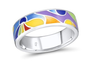 Sterling Silver Ring Enamel (R310823ENASL925)