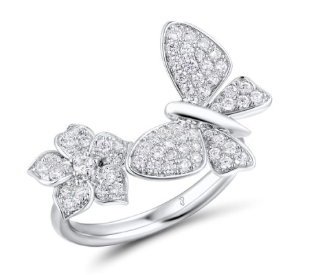 Sterling Silver Ring White Cubic Zirconia (R310835WCZSL925) - US 6