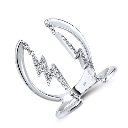 Sterling Silver Ring White Cubic Zirconia (R310956WCZSL925)