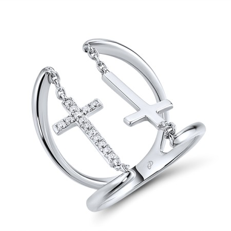 Sterling Silver Ring White Cubic Zirconia (R310959WCZSL925)