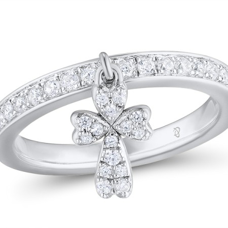 Sterling Silver Ring White Cubic Zirconia (R310978WCZSL925) - US 5