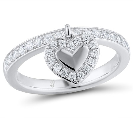 Sterling Silver Ring White Cubic Zirconia (R310979WCZSL925) - US 6