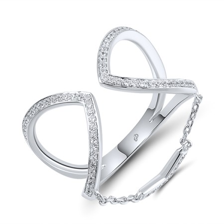 Sterling Silver Ring White Cubic Zirconia (R311161WCZSL925)