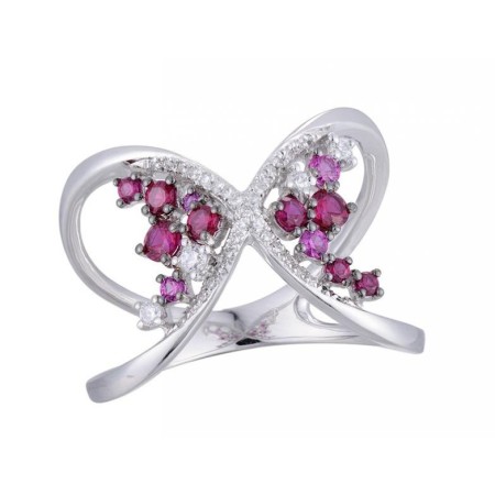 14KWB Ring Diamond,Ruby (R311240RUY14KWB)