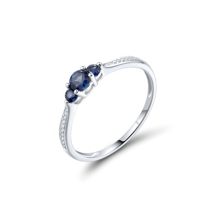 14KW  Blue Sapphire Ring (R311722SAP14KW)
