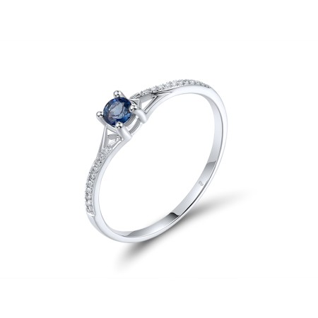 14KW  Blue Sapphire Ring (R311725SAP14KW)