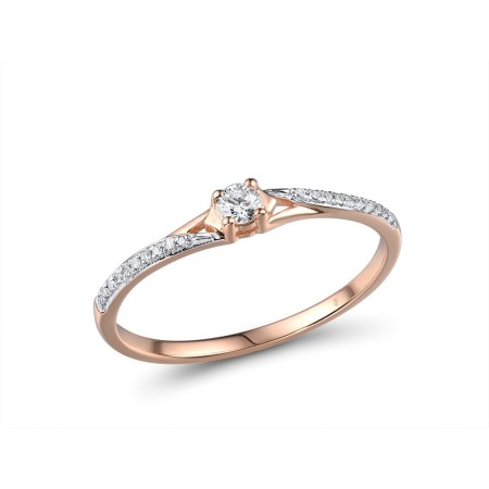 14KRW Ring Diamond (R311726DIA14KRW) - US 6