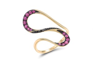 14KYB Ring Black Diamond,Ruby (R311768BDR14KYB) - US 5
