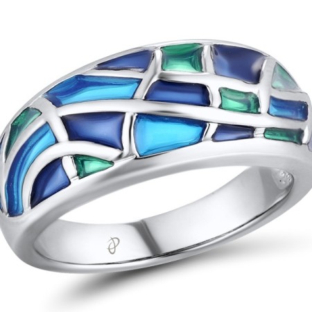 Sterling Silver Ring Enamel (R311838ENASL925)