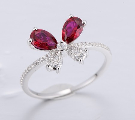 14KW  Ruby Ring  (R312034RUY14KW)