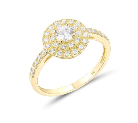 9KY Ring White Cubic Zirconia (R312046WCZ9KY) - US 6