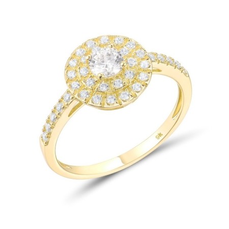 9KY Ring White Cubic Zirconia (R312046WCZ9KY) - US 6