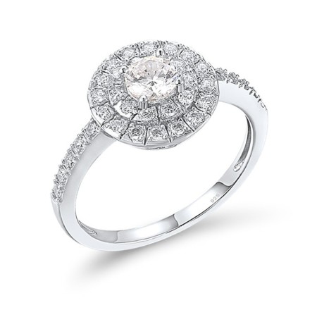 Sterling Silver Ring White Cubic Zirconia (R312046WCZSL925)