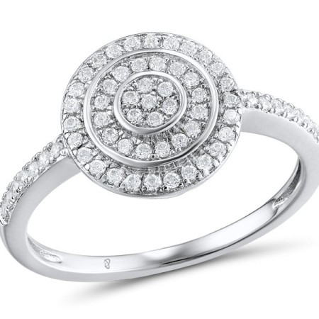 Sterling Silver Ring White Cubic Zirconia (R312049WCZSL925)