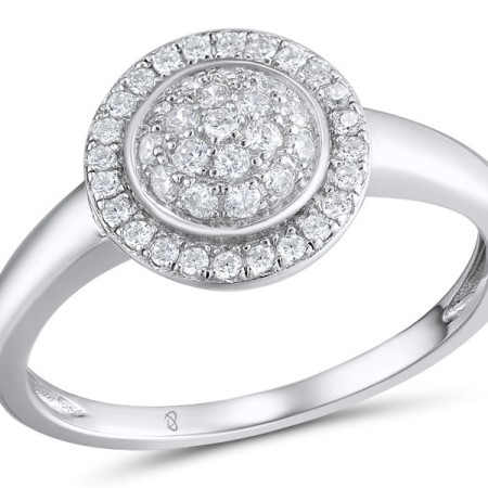 Sterling Silver Ring White Cubic Zirconia (R312050WCZSL925)