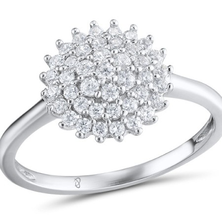 Sterling Silver Ring White Cubic Zirconia (R312057WCZSL925)