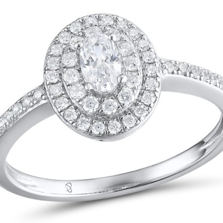 Sterling Silver Ring White Cubic Zirconia (R312058WCZSL925)