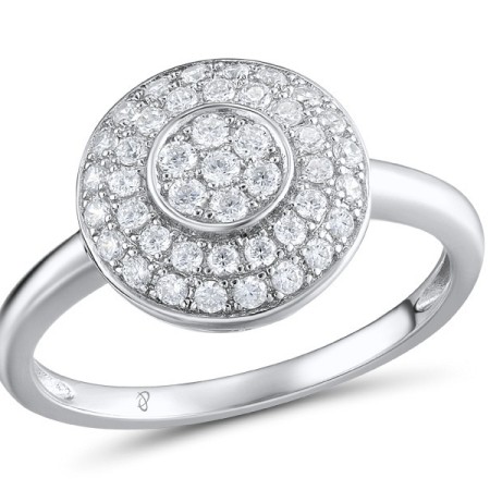 Sterling Silver Ring White Cubic Zirconia (R312059WCZSL925)