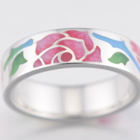 Sterling Silver Ring Enamel (R312322ENASL925)