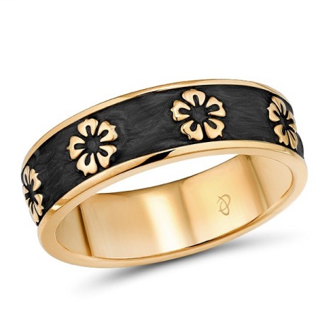 Brass w/ Rose Gold Plating Ring Enamel (R312600ENABRR)
