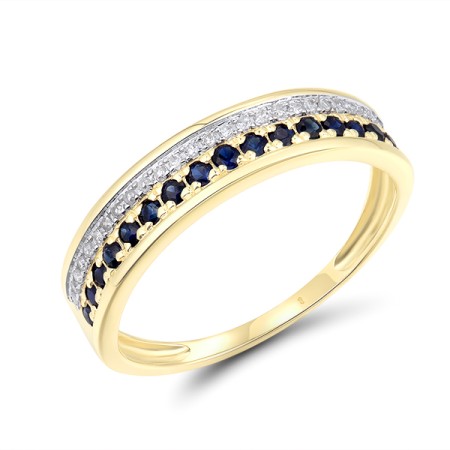 14KYW Ring Blue Sapphire,Diamond (R312716ASAP14KYW)
