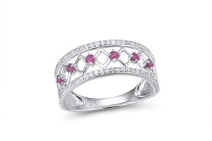 10KW Ring Diamond,Ruby (R312793ARUY10KW)