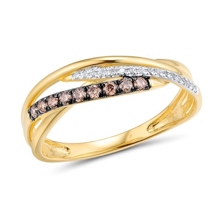 14KYWB Ring Diamond,Brown Diamond (R312812BRW14KYWB)
