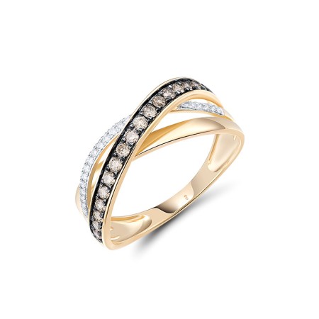 14KYWB Ring Brown Diamond,Diamond (R312814BRW14KYWB)