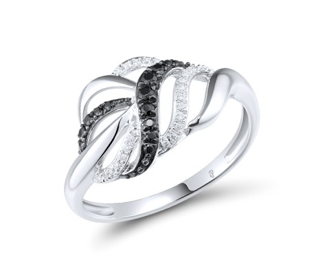 14KWB Ring Black Diamond,Diamond (R313016WBD14KWB)