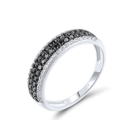 14KWB Ring Black Diamond,Diamond (R313025WBD14KWB)