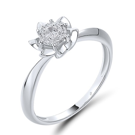 Sterling Silver Ring White Cubic Zirconia (R313060WCZSL925)